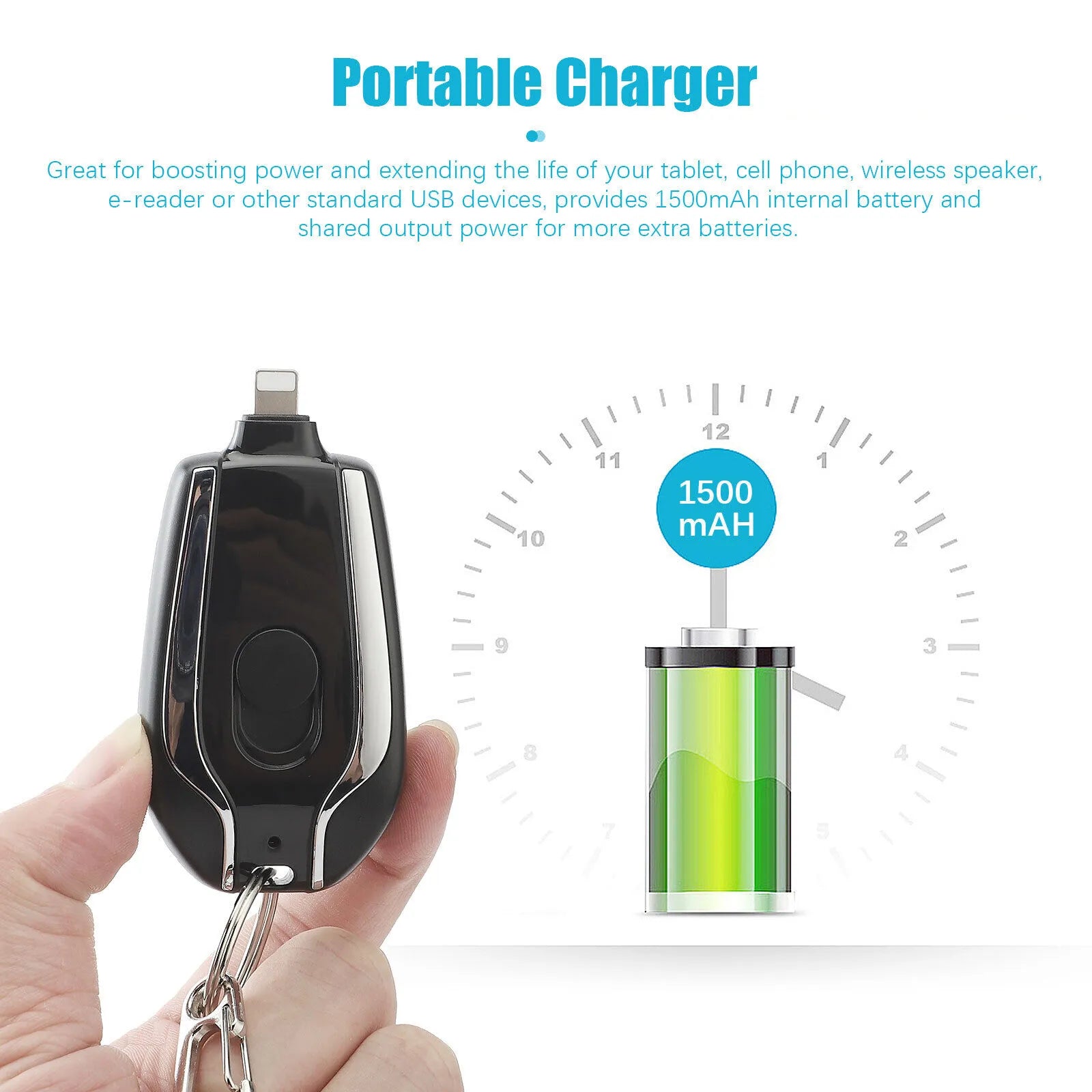 Mini Keychain Power Bank